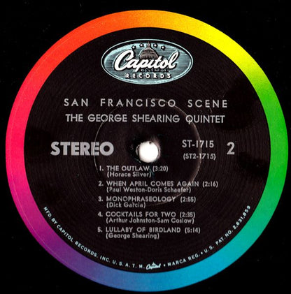 The George Shearing Quintet : San Francisco Scene (LP, Album, Scr)