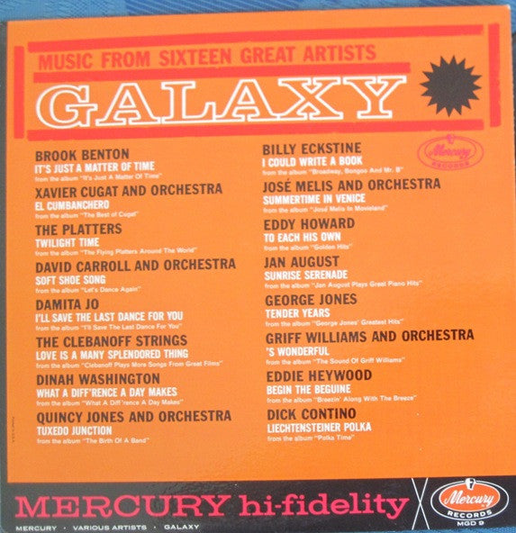 Various : Galaxy (LP, Comp, Mono)