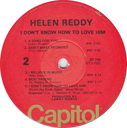 Helen Reddy : I Don't Know How To Love Him (LP, Album, Win)