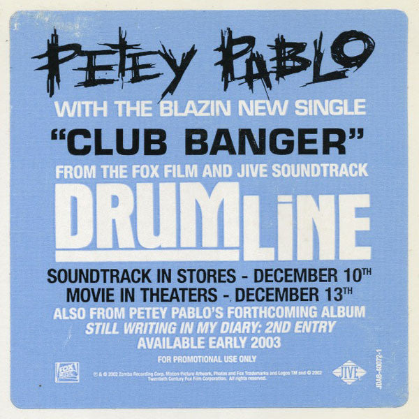 Petey Pablo : Club Banger (12")