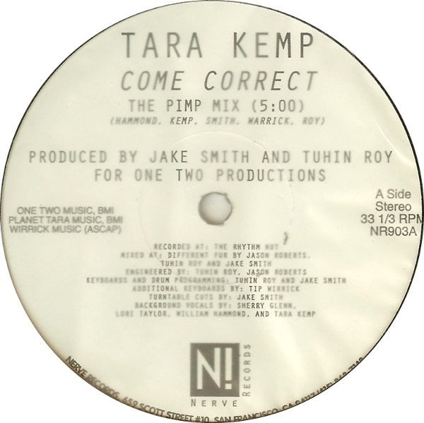 Tara Kemp : Come Correct (12")