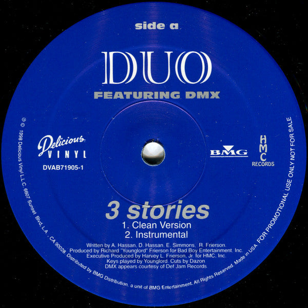 Duo (2) : 3 Stories (12", Promo)