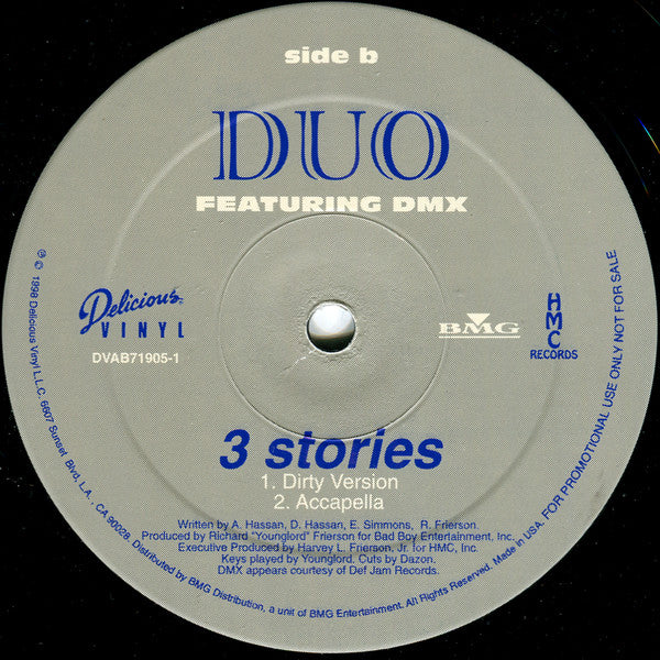 Duo (2) : 3 Stories (12", Promo)