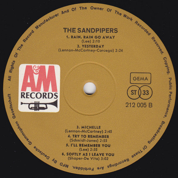 The Sandpipers : The Sandpipers (LP)