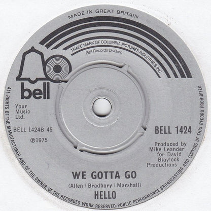 Hello : Bend Me Shape Me (7", Single)