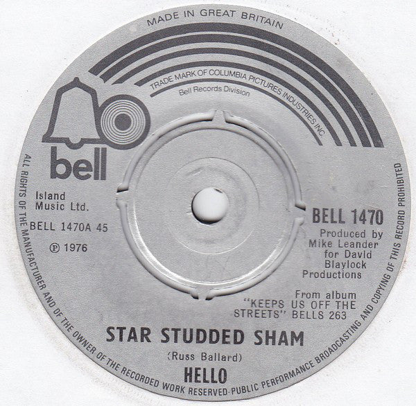 Hello : Star Studded Sham (7", Single)