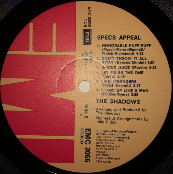 The Shadows : Specs Appeal (LP)