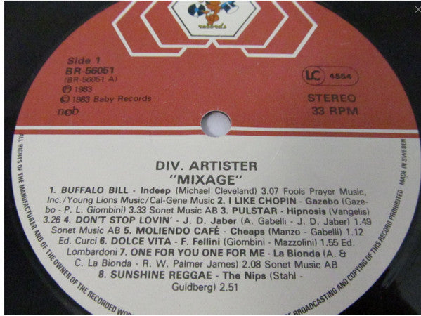 Various : Mixage (LP, Comp, Mixed)