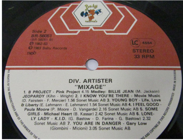 Various : Mixage (LP, Comp, Mixed)