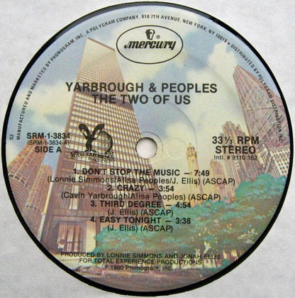 Yarbrough & Peoples : The Two Of Us (LP, Album)