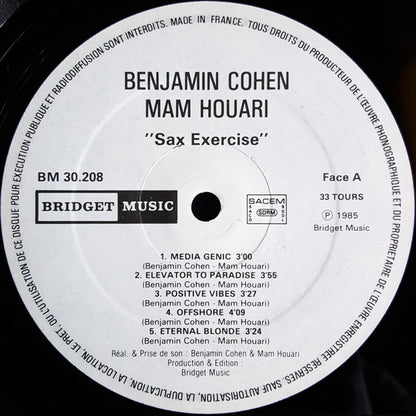 Benjamin Cohen (2) & Mam Houari : Sax Exercise (LP)