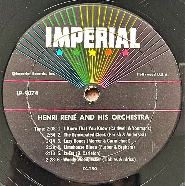 Henri René And His Orchestra : White Heat! (LP, Album)