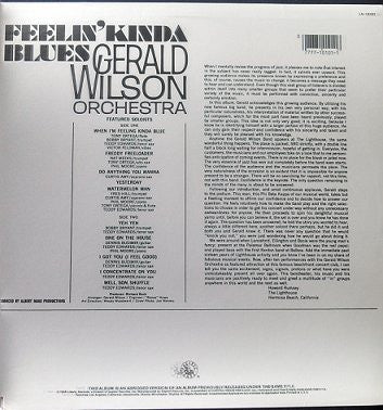 Gerald Wilson Orchestra : Feelin' Kinda Blues (LP, Album, RE)