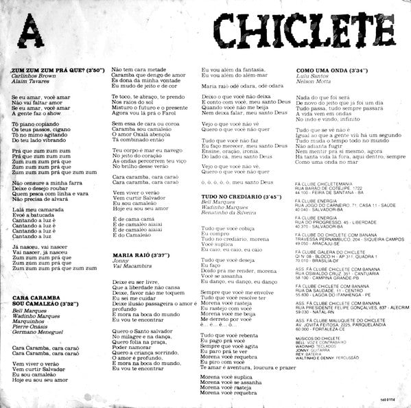 Chiclete Com Banana : Chiclete Com Banana (LP, Album)