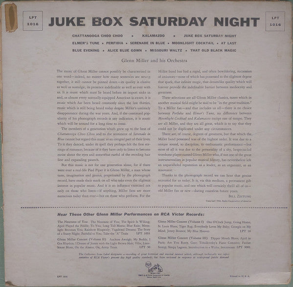 Glenn Miller : Juke Box Saturday Night (LP, Comp)