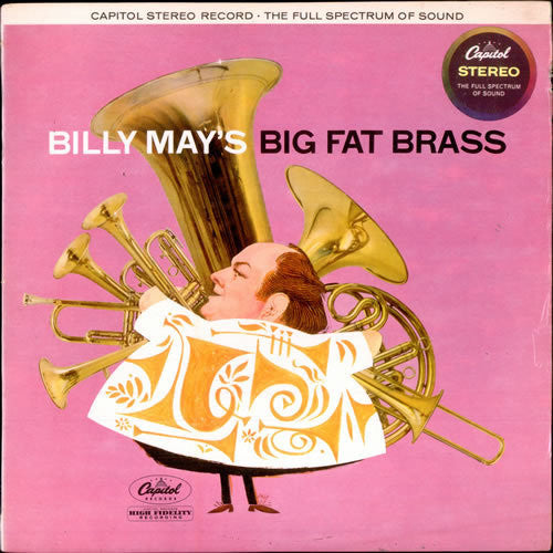 Billy May : Billy May's Big Fat Brass (LP, Album, RE)