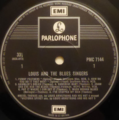 Louis Armstrong / Victoria Spivey / Hociel Thomas / Lillie Delk Christian : Louis & The Blues Singers 1925-1929 (LP, Comp)