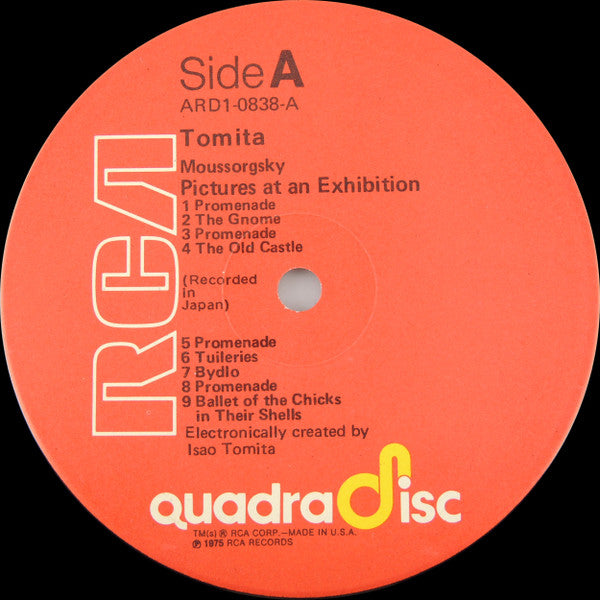 Tomita : Pictures At An Exhibition (LP, Album, Quad)