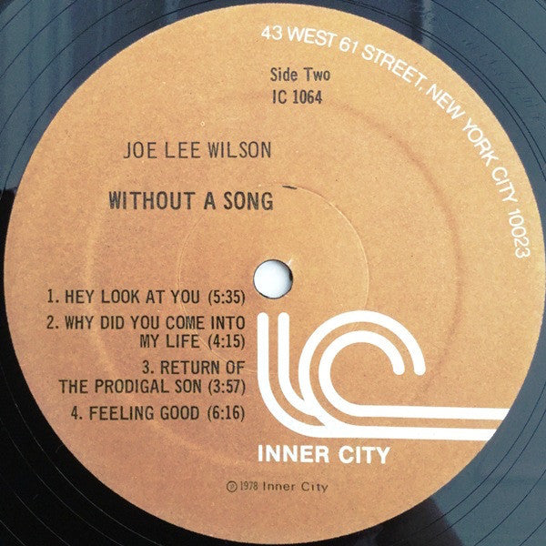 Joe Lee Wilson : Without A Song (LP, Album)