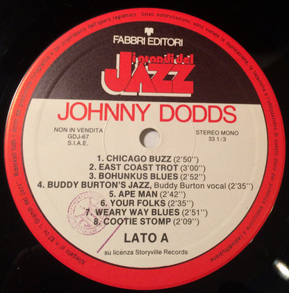 Johnny Dodds : Johnny Dodds (LP, Comp, Mono)