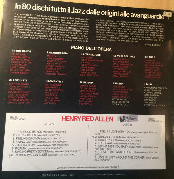 Henry "Red" Allen : Henry Red Allen (LP, Comp, Mono)