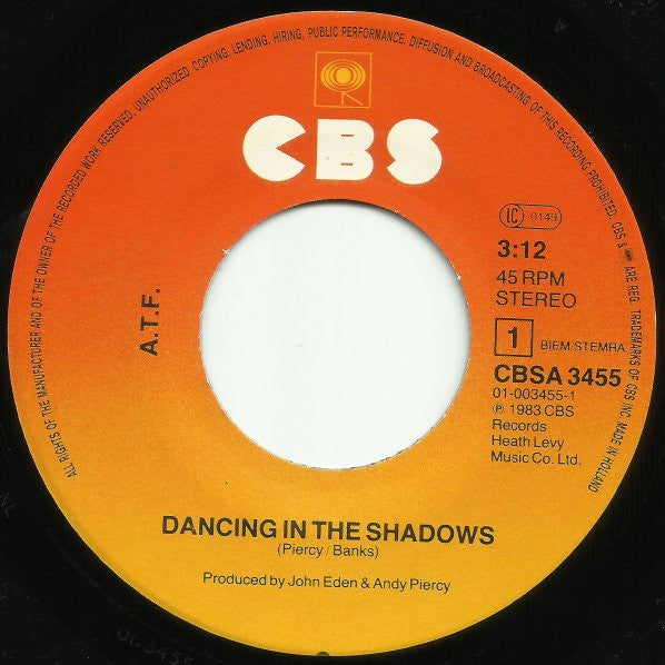 After The Fire : Dancing In The Shadows (Brand New Version) (7")