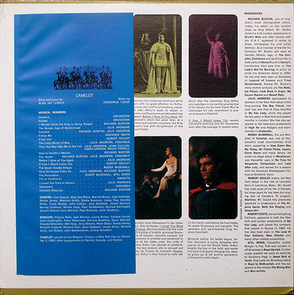 Alan Jay Lerner, Frederick Loewe / Julie Andrews, Richard Burton (2) : Camelot (Original Broadway Cast Recording) (LP, Album, Mono, Gat)