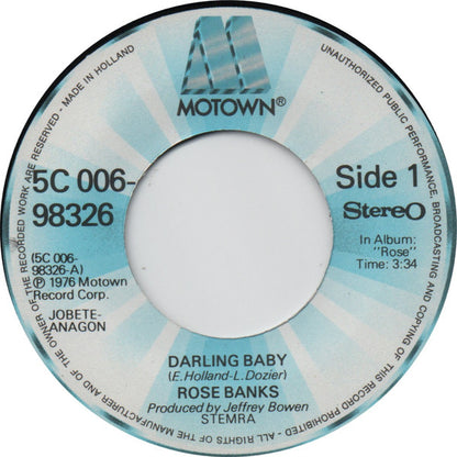 Rose Banks : Darling Baby (7", Single)