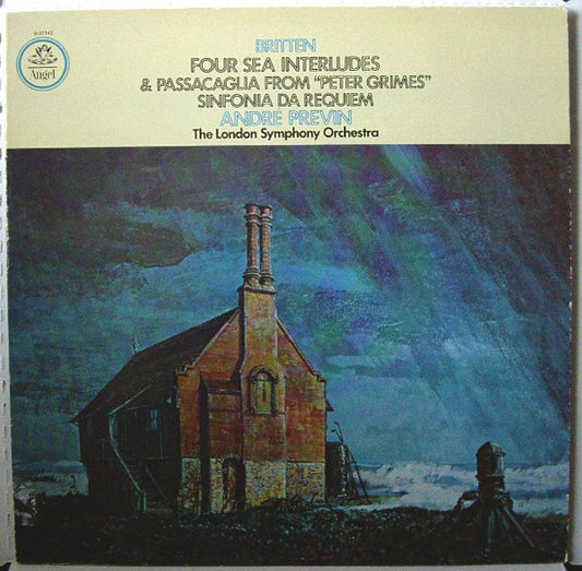 Benjamin Britten - André Previn, The London Symphony Orchestra : Four Sea Interludes From "Peter Grimes" / Sinfonia Da Requiem (LP, Quad)