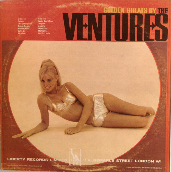 The Ventures : Golden Greats By The Ventures (LP, Comp, RP)