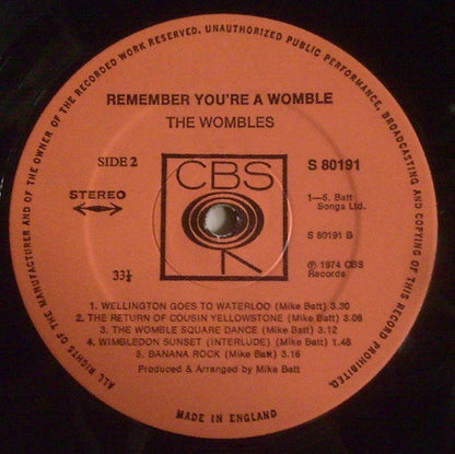 The Wombles : Remember You're A Womble (LP)