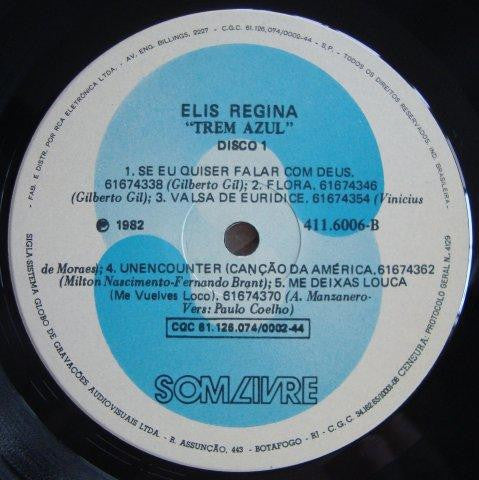 Elis Regina : Trem Azul (2xLP, Album, Gat)