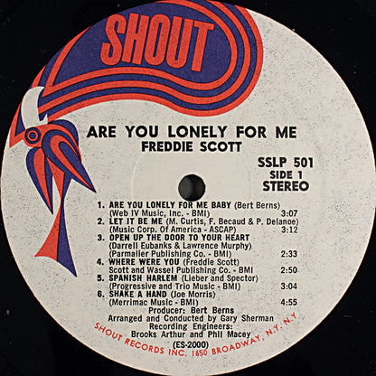 Freddie Scott (2) : Are You Lonely For Me? (LP, Album)