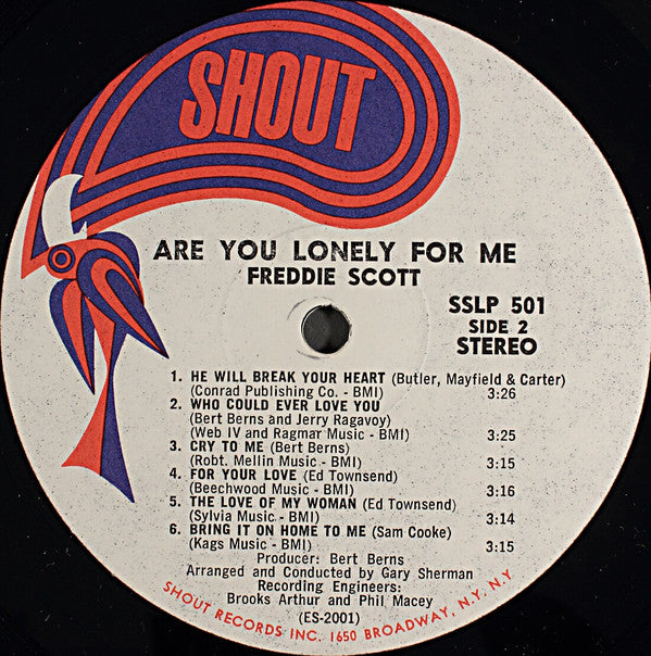 Freddie Scott (2) : Are You Lonely For Me? (LP, Album)