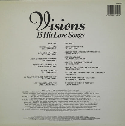 Various : Visions - 15 Hit Love Songs (LP, Comp)