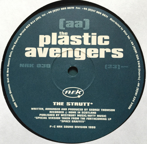 The Plastic Avengers : Moondrops / The Strutt (12")