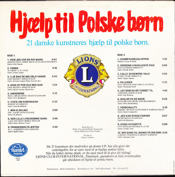 Various : Hjælp Til Polske Børn (LP, Comp)