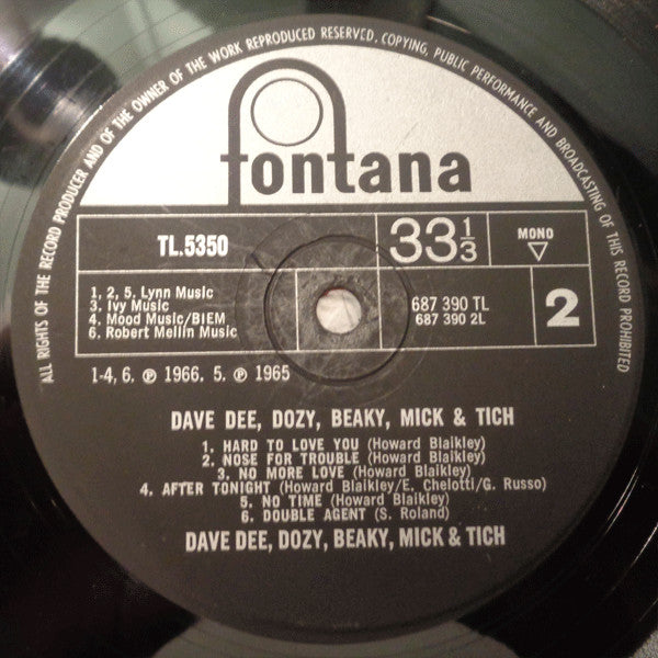 Dave Dee, Dozy, Beaky, Mick & Tich : Dave Dee, Dozy, Beaky, Mick & Tich (LP, Mono)