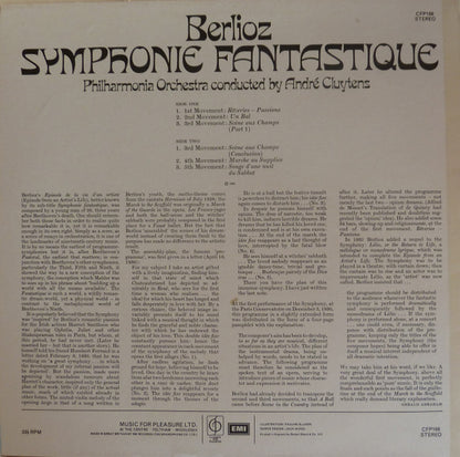 Hector Berlioz, Philharmonia Orchestra Conducted By André Cluytens : Symphonie Fantastique (LP, RE)