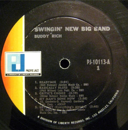 Buddy Rich : Swingin' New Big Band (LP, Album)