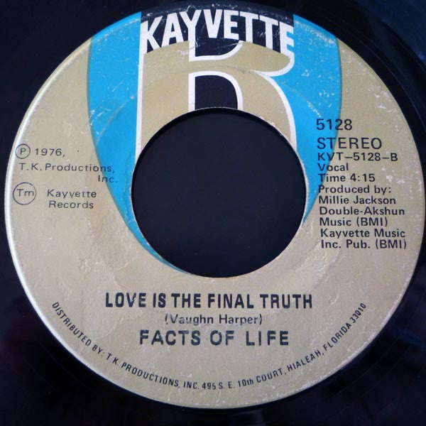 Facts Of Life : Sometimes (7", Single)