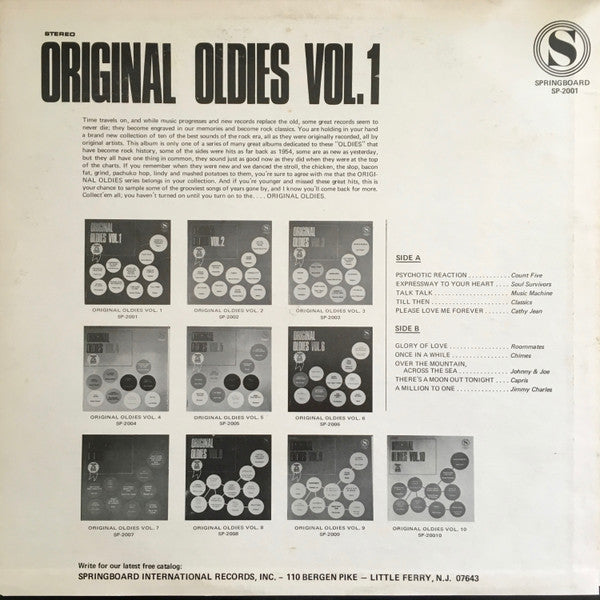 Various : Original Oldies - Vol. I (LP, Comp)