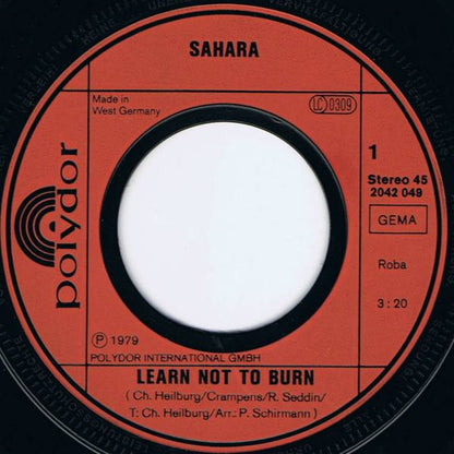 Sahara (14) : Learn Not To Burn (7", Single)