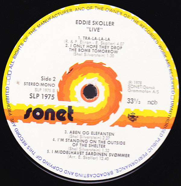 Eddie Skoller : Live (LP, Comp)
