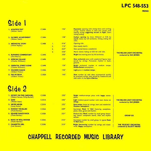 Various : Chappell Recorded Music (LP)