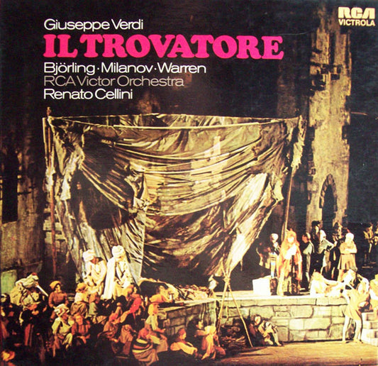 Giuseppe Verdi / Jussi Björling · Zinka Milanov · Leonard Warren · RCA Victor Symphony Orchestra, Renato Cellini : Il Trovatore (2xLP, Album, Mono + Box)