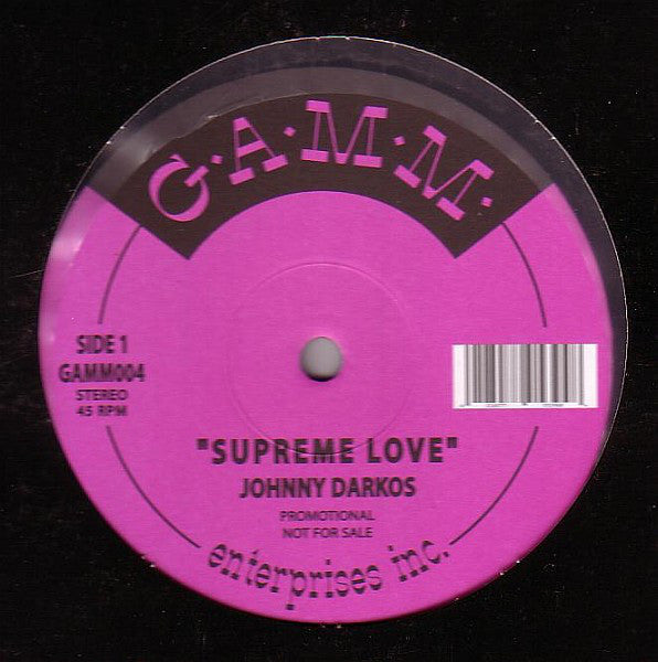 Johnny Darkos : Supreme Love (12", Promo)