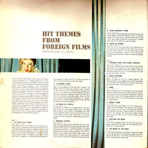 International "Pop" All Stars : Hit Themes From Foreign Films (LP, Album)