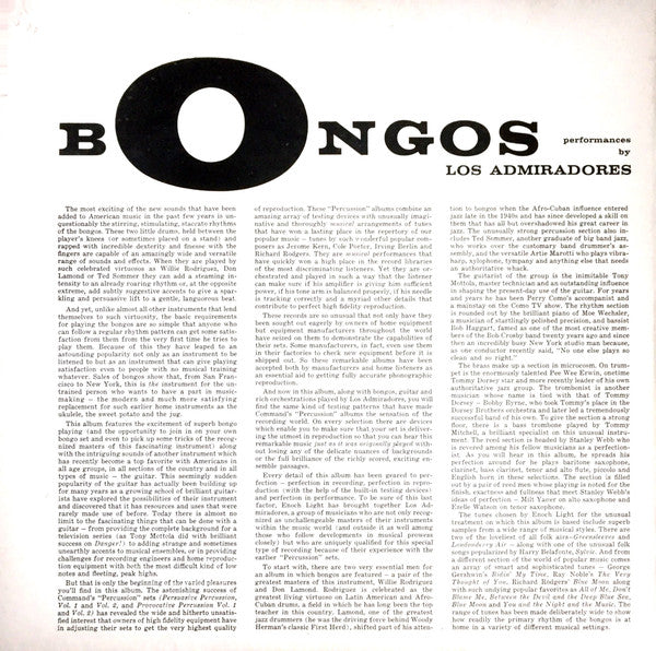 Los Admiradores : Bongos (LP, Album, Mono)