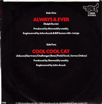 Showaddywaddy : Always & Ever (7", Single)